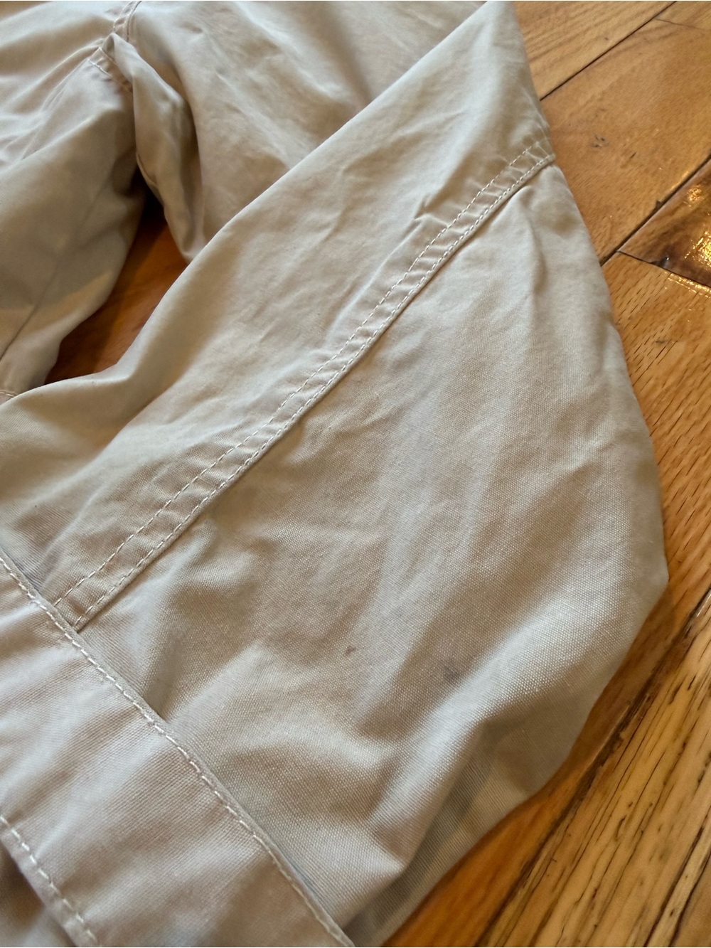 Vtg J. Crew Oarsman Corduroy Collar Barn Jacket Chore Coat Field Men’s Sz M Tan - Picture 14 of 16